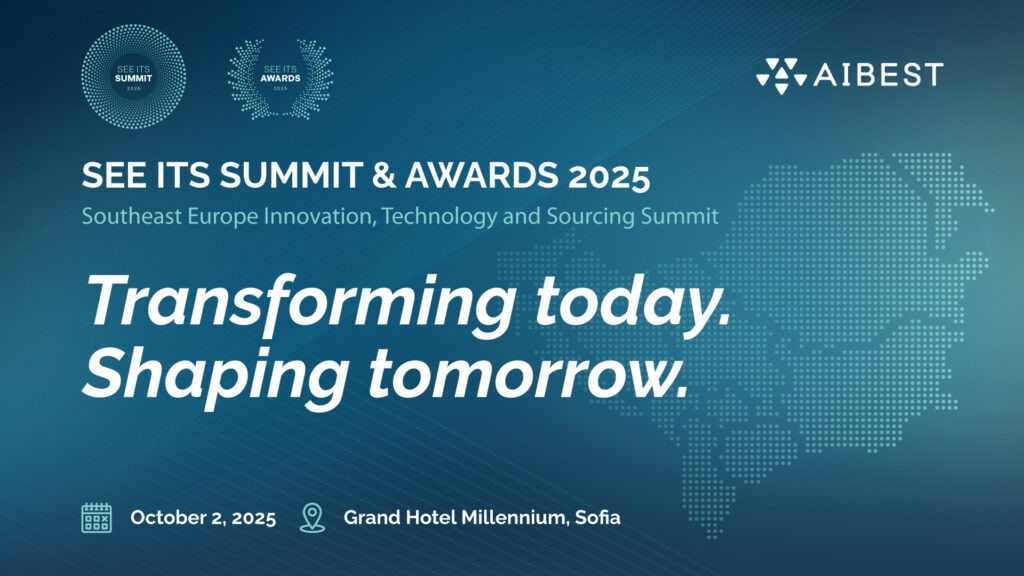 София ще приеме SEE ITS Summit & Awards 2025 – водещ форум за технологии, иновации и изнесени бизнес услуги в Югоизточна Европа. Регистрацията е отворена.