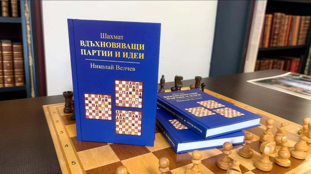 Излезе третата книга на Николай Велчев „Шахмат. Вдъхновяващи партии и идеи“, посветена на най-красивите партии в историята на шахмата.