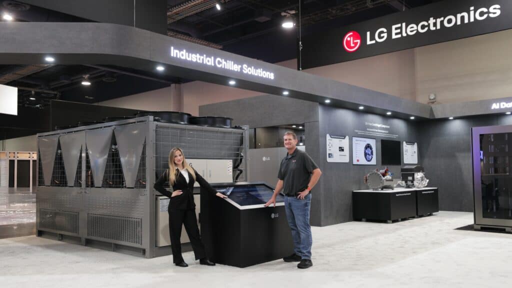 LG Electronics представи ново поколение HVAC и компонентни решения на AHR Expo 2026 в Лас Вегас с фокус върху ефективност и AI технологии.