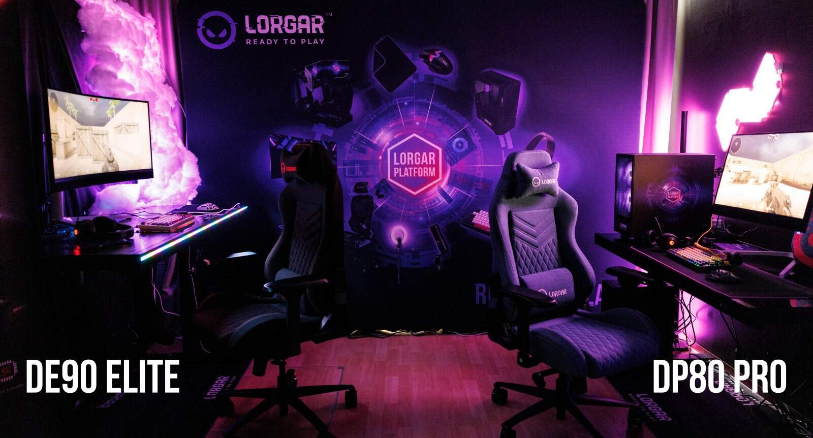 LORGAR представя бюрата Desk PRO 80 и Desk ELITE 90 – нови серии за гейминг и работа с моторизирано регулиране на височината, зареждане и RGB осветление.