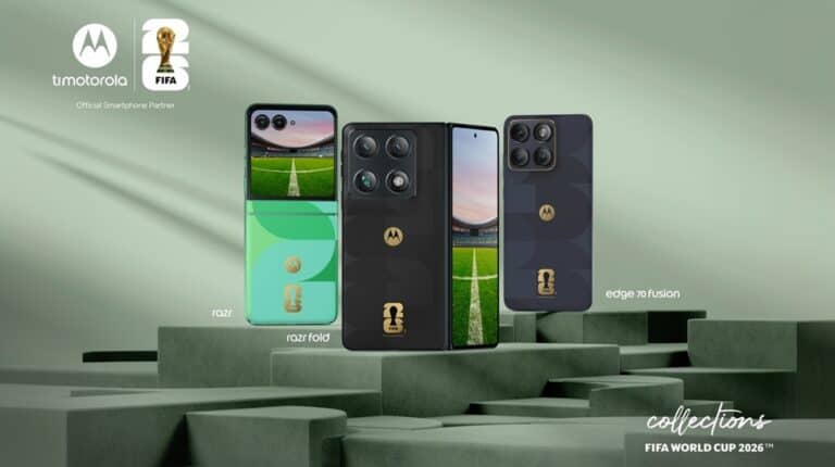 Motorola представи ексклузивната FIFA World Cup 26™ Collection с razr fold и edge 70 fusion със златни акценти и специален дизайн, вдъхновен от турнира.