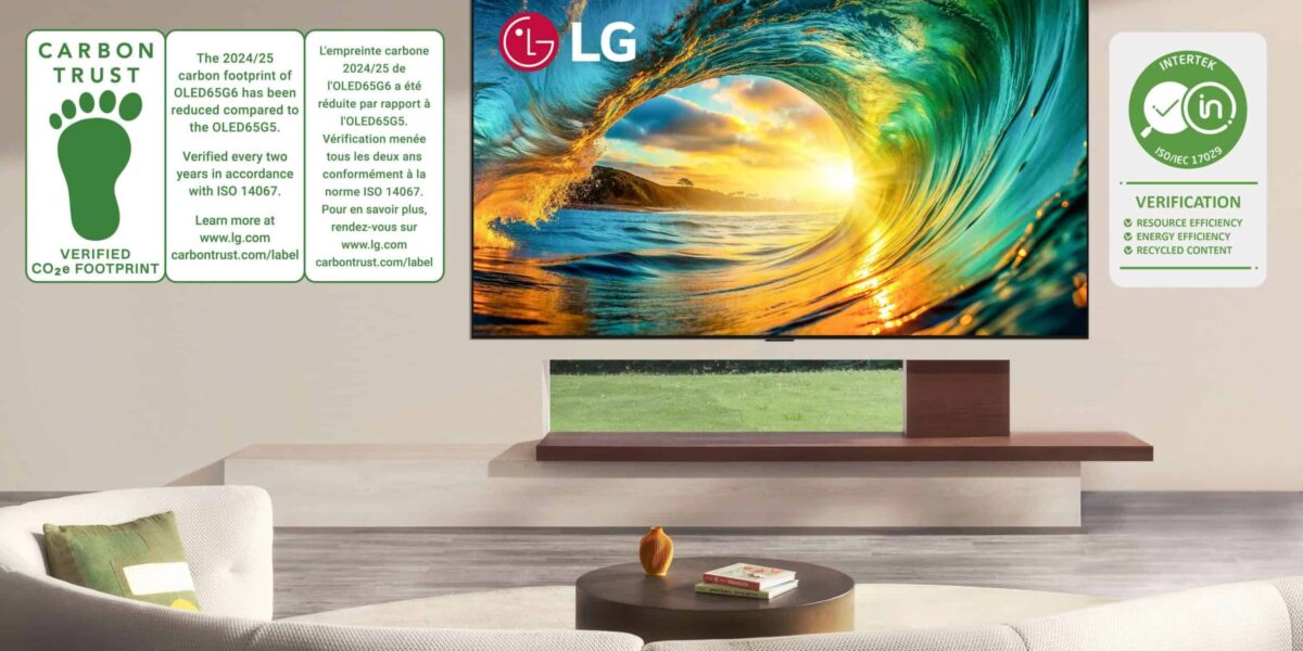 LG телевизорите за 2026 г. получиха еко-сертификати от Carbon Trust, Intertek и E-Cycle Governance за устойчивост и ресурсна ефективност.